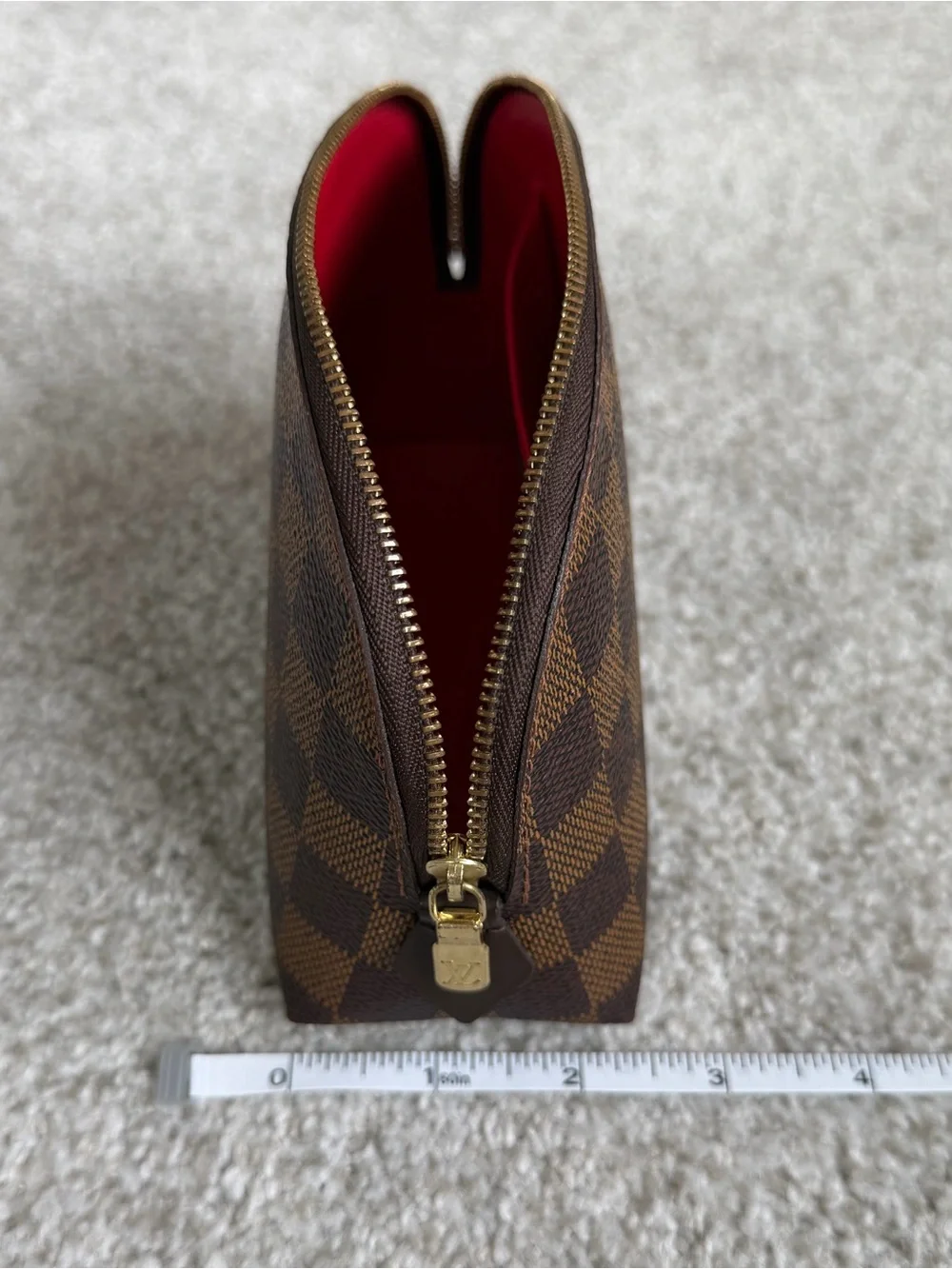 Louis Vuitton Damier Ebene Cosmetic Pouch PM N47516